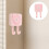 3Pcs Pink Wall Key Hooks ABS Smart Reminder Home Utility Alert 8