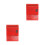 2Pcs Red Decorative Home Wall Mailbox for Photo and Ornament 5