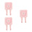 3Pcs Pink Wall Key Hooks ABS Smart Reminder Home Utility Alert 9
