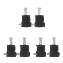 6St Duurzame Zwarte PVC Trekken Handvatten Bagage Vervanging
