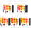 5Sets Lightweight Soccer Referee Flags with Handheld Whistle and Cards 3