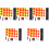 5Sets Lightweight Soccer Referee Flags with Handheld Whistle and Cards 4
