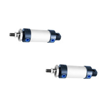2St Aluminium Mini Pneumatische Cilinder Dubbelwerkend Voor Machine