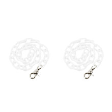 2St Witte En Metalen Punk Broekketting Jeans En Accessoires