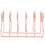 3Pcs Multi-Purpose Rose Gold Iron Bookends Study and Office Organizer 2