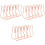 3Pcs Multi-Purpose Rose Gold Iron Bookends Study and Office Organizer 4