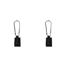 2St Duurzaam PVC Waterdichte Id En Houder Zwart Nylon