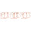 3Pcs Multi-Purpose Rose Gold Iron Bookends Study and Office Organizer 5