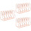 3Pcs Multi-Purpose Rose Gold Iron Bookends Study and Office Organizer 7