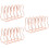 3Pcs Multi-Purpose Rose Gold Iron Bookends Study and Office Organizer 8
