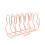 3Pcs Multi-Purpose Rose Gold Iron Bookends Study and Office Organizer 10