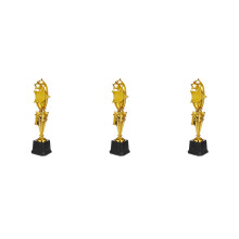 3St Sporttrofee Gouden Plastic Voor Wedstrijd En Prijsuitreiking