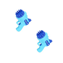 2Sets Kindvriendelijk Elektrisch Blazen Blauw Plastic Bellenmaak Speel