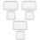 6Pcs Reusable Inflatable Serving Bar PVC Cooler Tray for Parties 5
