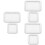 6Pcs Reusable Inflatable Serving Bar PVC Cooler Tray for Parties 8