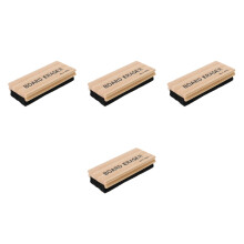 4St Lichtgewicht Zwarte Bamboe Droge Gum Voor Whiteboard En Blackboard