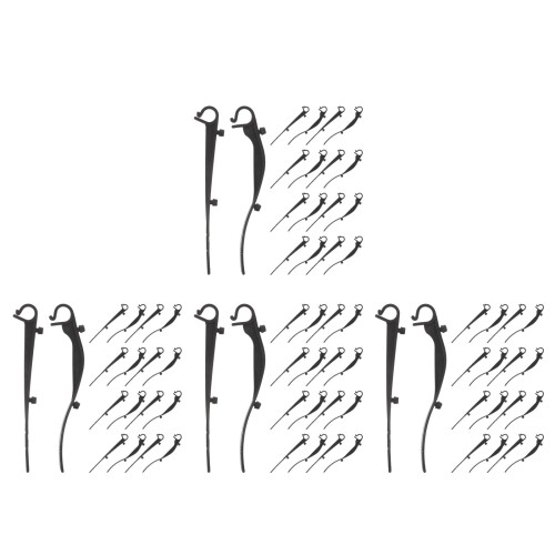 160Pièces Clips Protection Gouttière Anti- Noir Vent 2