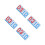 4St Multifunctioneel PVC Scorebord Flip 4-Cijfer Draagbaar 1