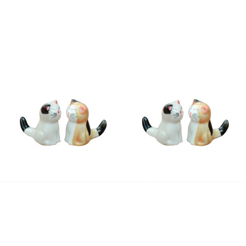 2Pièces Support Baguettes Céramique Chat Plutus Facile