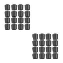 32St Zwarte PVC Foosball End Caps Veiligheidsdop Voor Tafelvoetbal