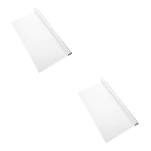 2Sets Whiteboard Paper with Grid Dry Erase Roll for Wall Use