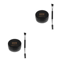 2St Zwart Waterproof Wenkbrauwgel Voor En Volumineus Effect
