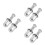 6Ensembles Kits Écrous Roue Acier Argent Adaptés Voitures 7