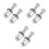 6Ensembles Kits Écrous Roue Acier Argent Adaptés Voitures 8