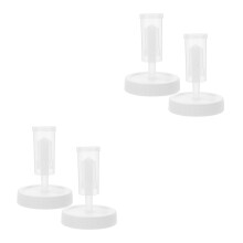 4St Plastic Fermentatie Voor Breedmondig Mason Jars Wit