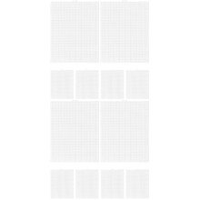 12St Plastic Mesh Canvas Wit Voor Breien Haken En DIY Handwerk