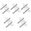 10Pcs Lightweight Steel Clock Winding Keys Silver Clock tools 5