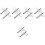 10Pcs Lightweight Steel Clock Winding Keys Silver Clock tools 6