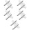 10Pcs Lightweight Steel Clock Winding Keys Silver Clock tools 9