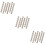 3Pcs Silver Roller Chain for Mountain Bikes Durable Rust-Resistant 9