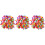 3Stk -Pompoms Kunststoff Für Kleidung Und 6