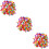 3Stk -Pompoms Kunststoff Für Kleidung Und 10