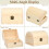 4Stk Holz Geschenkkiste Khaki Mit Rundem Design 8