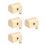 4Stk Holz Geschenkkiste Khaki Mit Rundem Design 10
