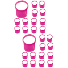120Pièces Mini Chapeaux Plastique Rosés Décorations Poupées Artisanat