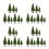 36Pièces Mini Bonsaïs Pour Diorama Décor Architectural 5