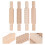 16Pcs Household Wooden Rolling Sticks Khaki DIY Baking Dough Rollers 9