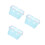 3Pcs Small Sky-Blue Plastic Baskets with Handle for Home & Picnic Use 5