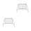 2Ensembles Grille Barbecue Camping Pliable Acier Argent Résistant 4