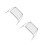 2Ensembles Grille Barbecue Camping Pliable Acier Argent Résistant 8