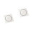 2Pcs Silver Square Floor Drain with Precise Cutouts for Easy Cleaning 5