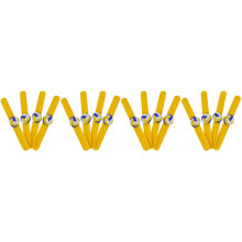 16Pièces Bracelets Slap Silicone Jaunes Pour Jeux Et Cadeaux Enfants