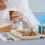 2Pcs Elderly Utensils Sky-Blue Ergonomic Adaptive Fork Stainless Steel 4