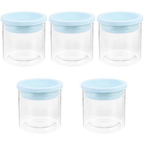 5Pièces Pot Hydroponique Chat Plastique Pratique Couleur Bleu