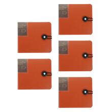 5Pièces Porte-Cd Rouge Étiquettes Remplaçables