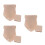 3Stk Waffelgewebe Handtücher Baumwolle Beige Langlebig Für 9